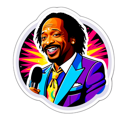 Vibrant Katt Williams Performance Sticker