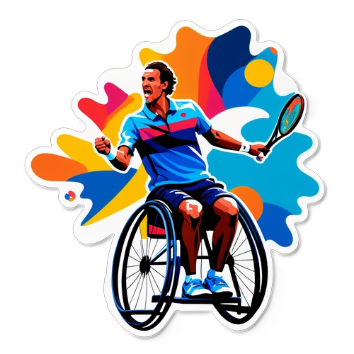 Inspiring Victory in Motion: Behold the Paralympic Tennis Serve that Defies Limitations!