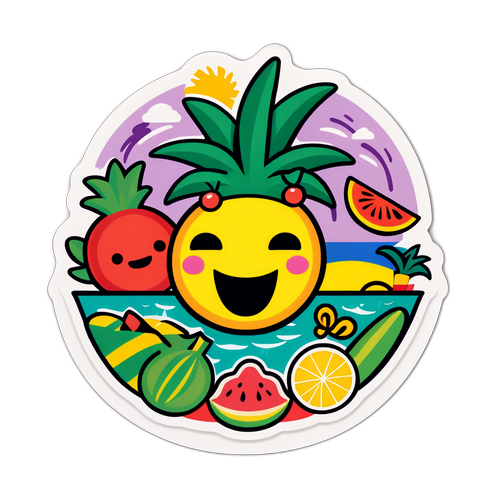 מדבקת ג'מייקה עם חיי רוגע