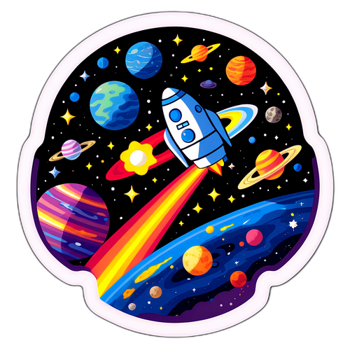 宇宙の神秘を感じるJAXAステッカー