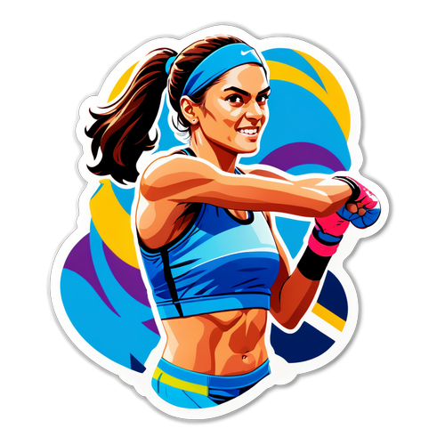 Sticker cu Sorana Cîrstea - Puterea feminină în sport