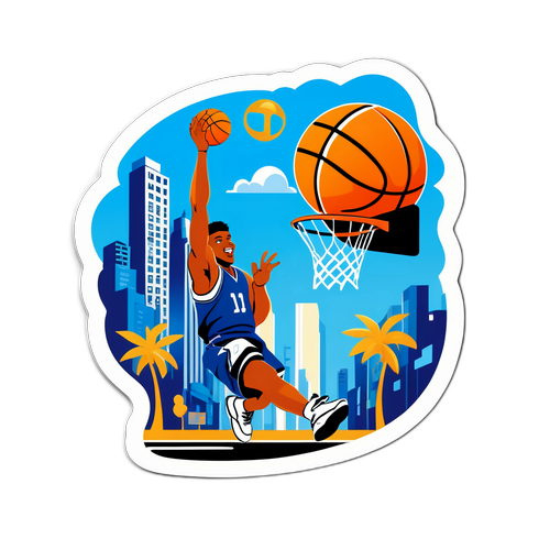 סטיקר כדורסל בתל אביב