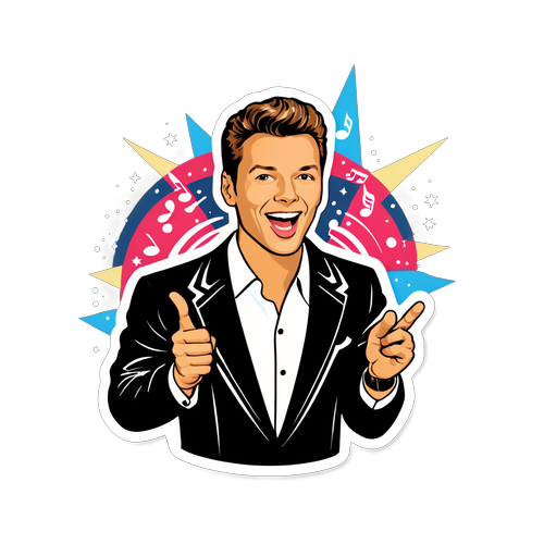 Retro Music Icon Sticker