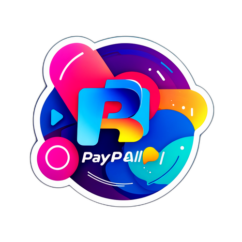Makabagong Geometric Sticker ng PayPal