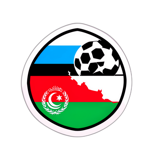 아프가니스탄과 아랍에미리트 축구 경기에서 영감을 받은 스티커