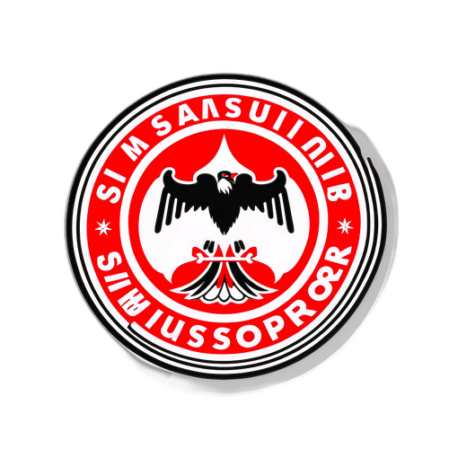 Sticker mit dem Emblem von Samsunspor