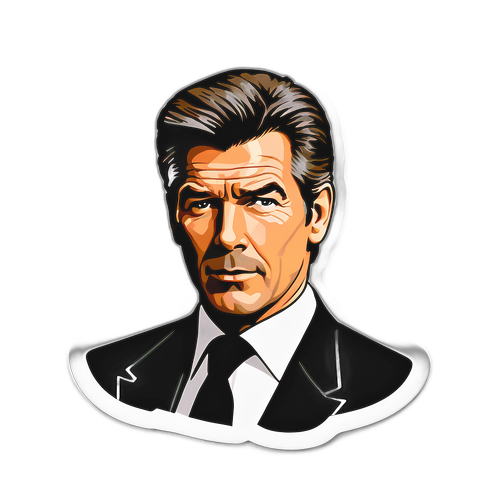 Retro design af Pierce Brosnan som 007