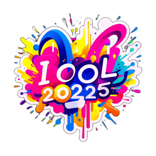 En abstrakt design för Idol Final 2025