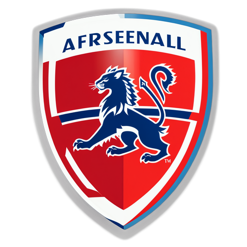 Desenho de um escudo do Arsenal