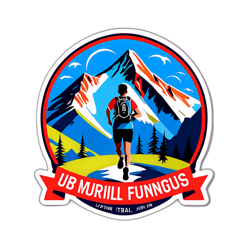 Äventyrssticker med UTMB-logotyp