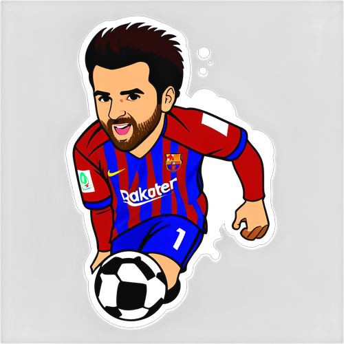 Adesivo Dinamico di Cesc Fàbregas in Azione