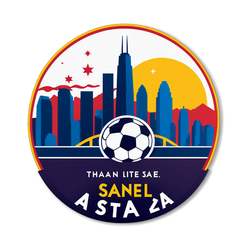 Minimalist Art Sticker: Real Salt Lake vs Austin Game