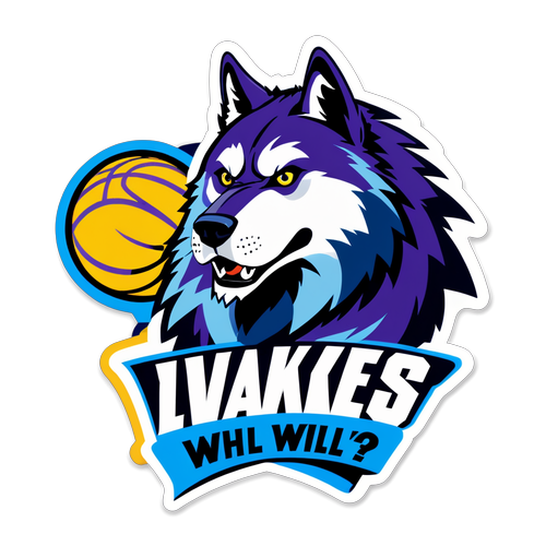 Sticker ng Timberwolves at Lakers