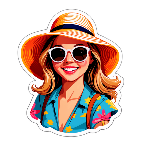 A Stylish Sticker of Summer Vibes