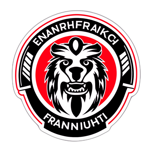 Sticker Terinspirasi oleh Atmosfera Bola Sepak Eintracht Frankfurt