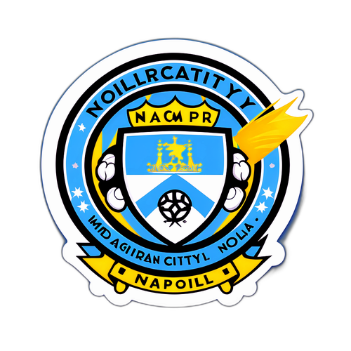 Sticker Pertandingan Man City vs. Napoli