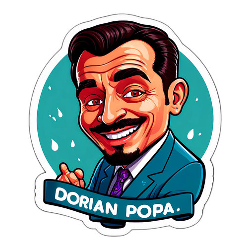 Caricatură amuzantă a lui Dorian Popa