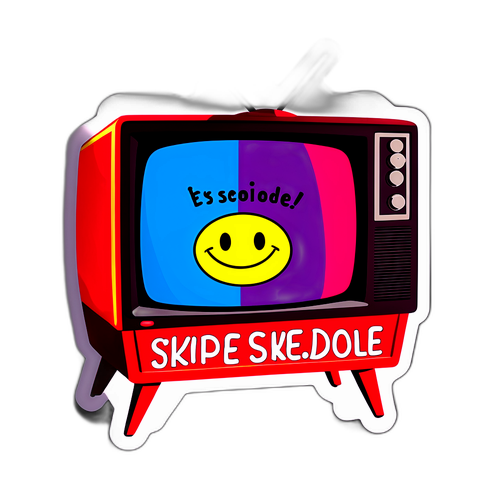 Cheeky TV Sticker med 'Skipped Episode' Budskap