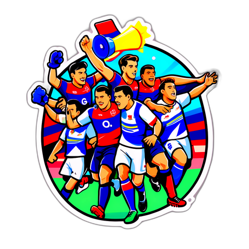 Arte Colorida do Jogo Jorge Wilstermann x Aurora