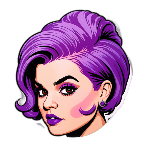 Farverig sticker af Kelly Osbourne