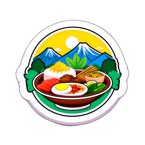 Stiker Seni Minimalis Kuliner Malang