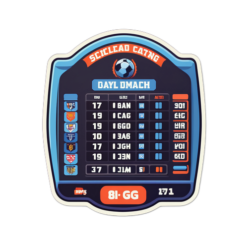 Sticker ya Matokeo ya Mchezo