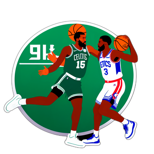 Adhésif dynamique du match Celtics contre 76ers