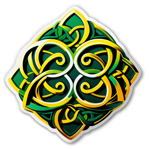 Embrace Your Roots: Discover the Stunning Celtic Knot Sticker That Blends Heritage & Modern Art!