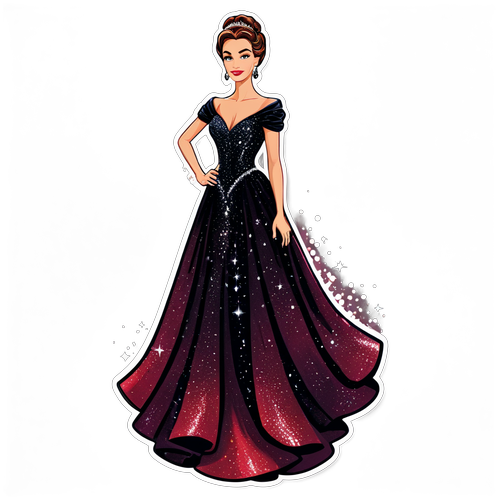 Glamouröse Arabella Stanton Aufkleber