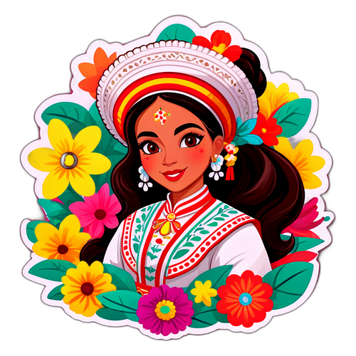 Autocolant cu Maria Julissa