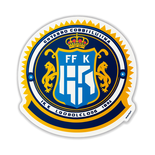 IFK Göteborgs Glädje: Sticker med Fotboll och Klubbens Stolthet!