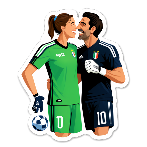 Amore e Calcio: Un Momento di Gioia tra Buffon e Ilaria