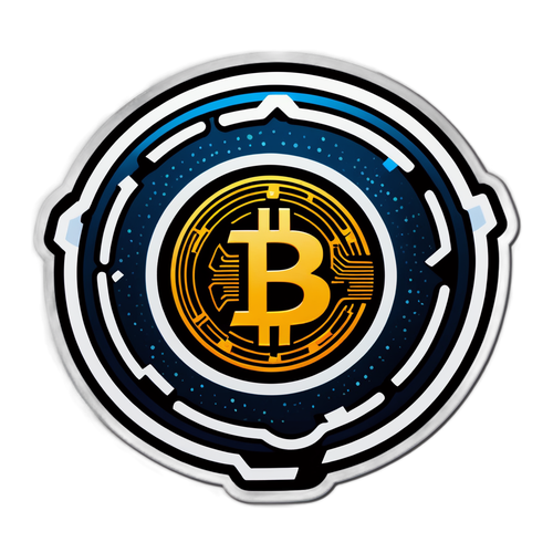 Modern Teknologi och Kryptovaluta Sticker