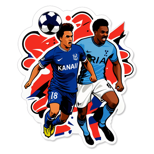 Dynamic Soccer Match Sticker: Rangers vs. Tottenham