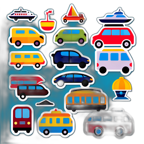 现代交通贴纸