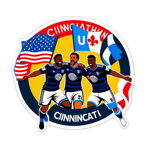 Stiker Energi Pertandingan Cincinnati vs Philadelphia Union