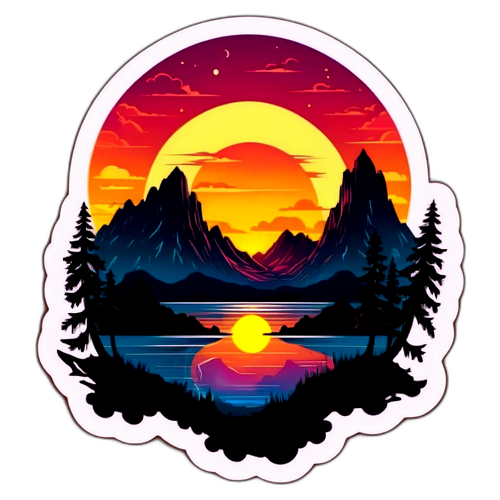 Paesaggio Misterioso al Tramonto