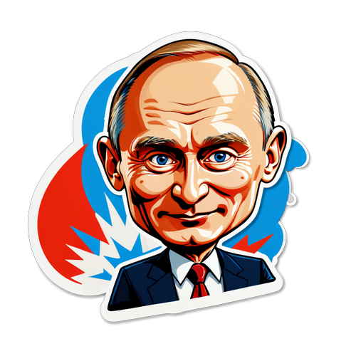 Light-hearted Cartoon of Vladimir Putin