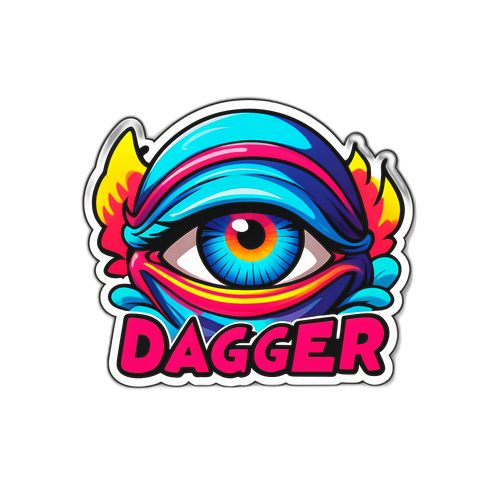 Наклейка з написом 'Dagger'