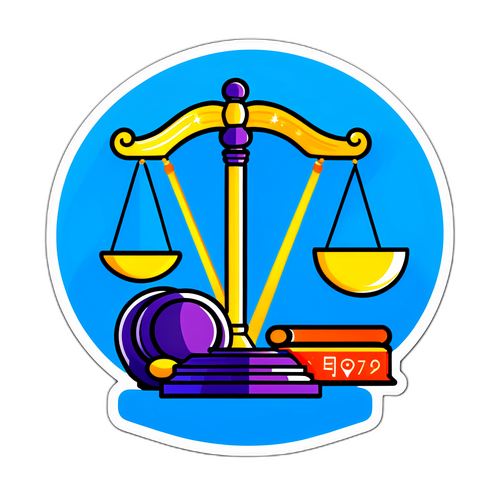A Gavel and Scales of Justice Graphic