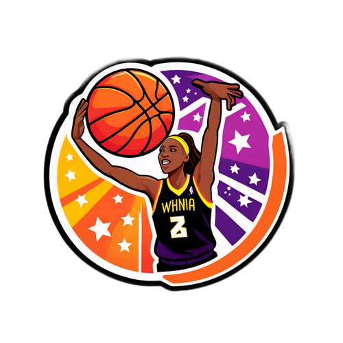WNBA Basketball Sticker