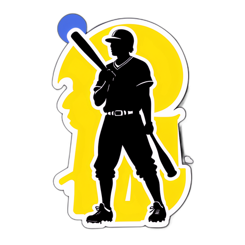 野球選手のシルエット
