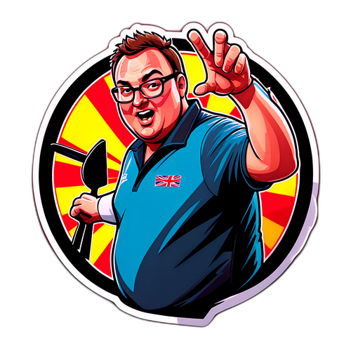 Sticker van Stephen Bunting met Precisie