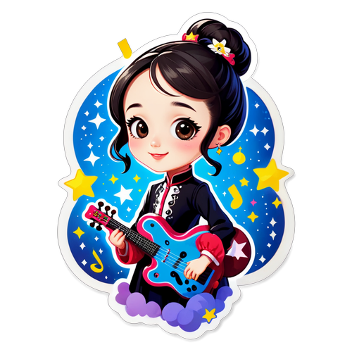 Karera ni Xu Yiyang: Isang Cute na Sticker na may Bitwin at Nota ng Musika!