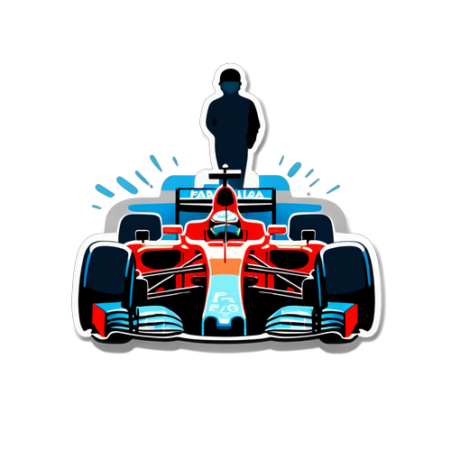 Aufregendes F1-Qualifying Sticker