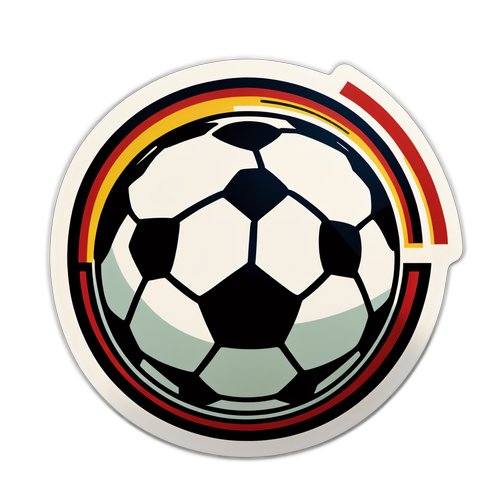 Retro Voetbal Sticker met NAC Logo