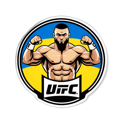UFC Логотип в Поп-Культурному Стилі з Українським Дизайном