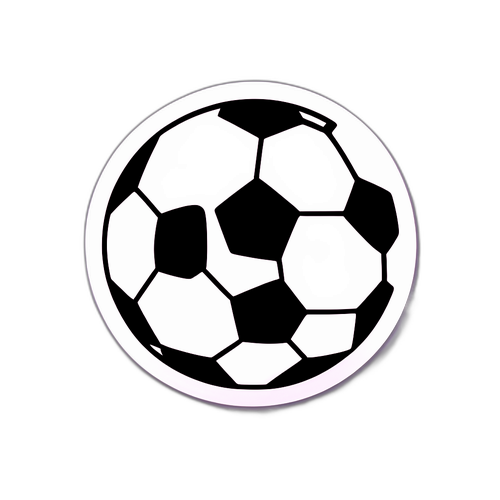 Minimalist fotbollssticker