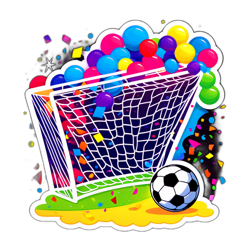 Stiker Keceriaan Jaringan Sepak Bola