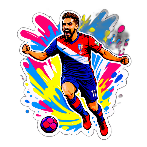 Stiker Vangelis Pavlidis Merayakan Gol
